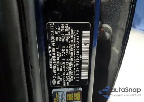 2016 Kia Sorento Lx z USA, uszkodzony, nr VIN 5XYPGDA39GG039166